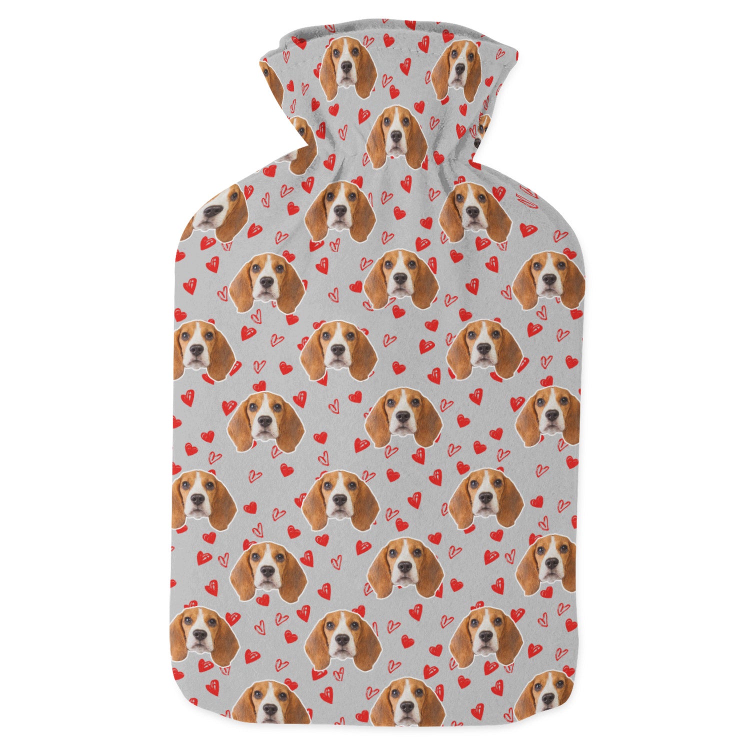 dog hot water bottle featuring your dog