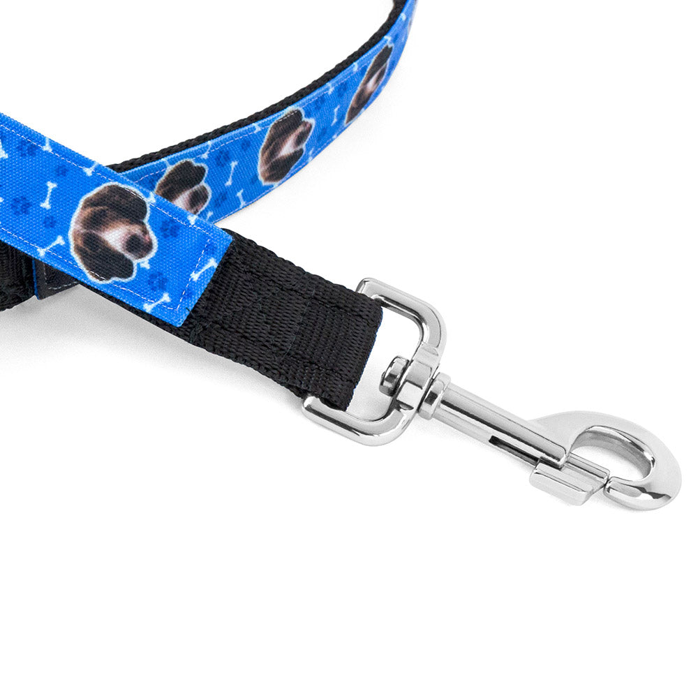 Dog Collar and Lead Set With Photo On