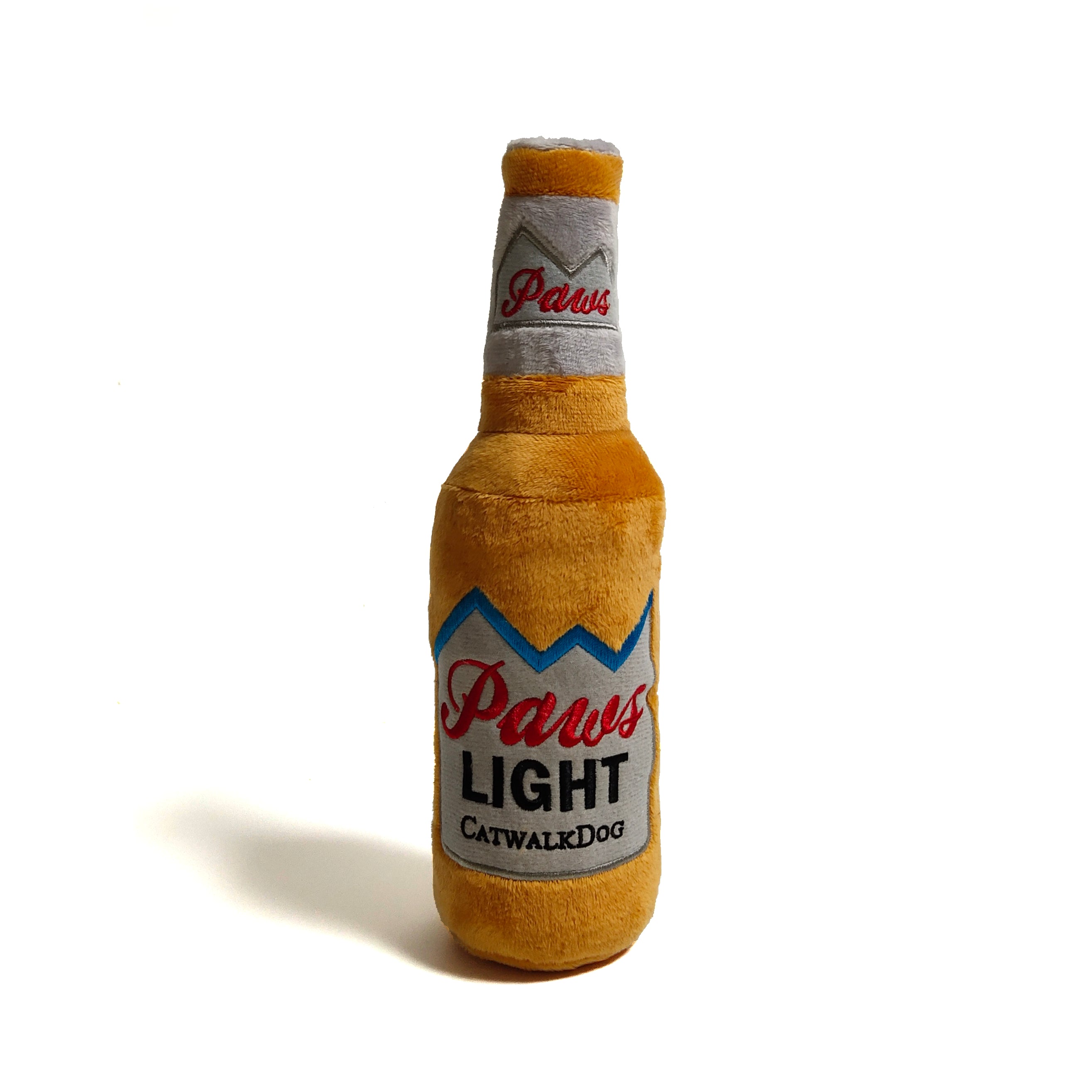 Paws Light Beer Bottle Plush Dog Toy