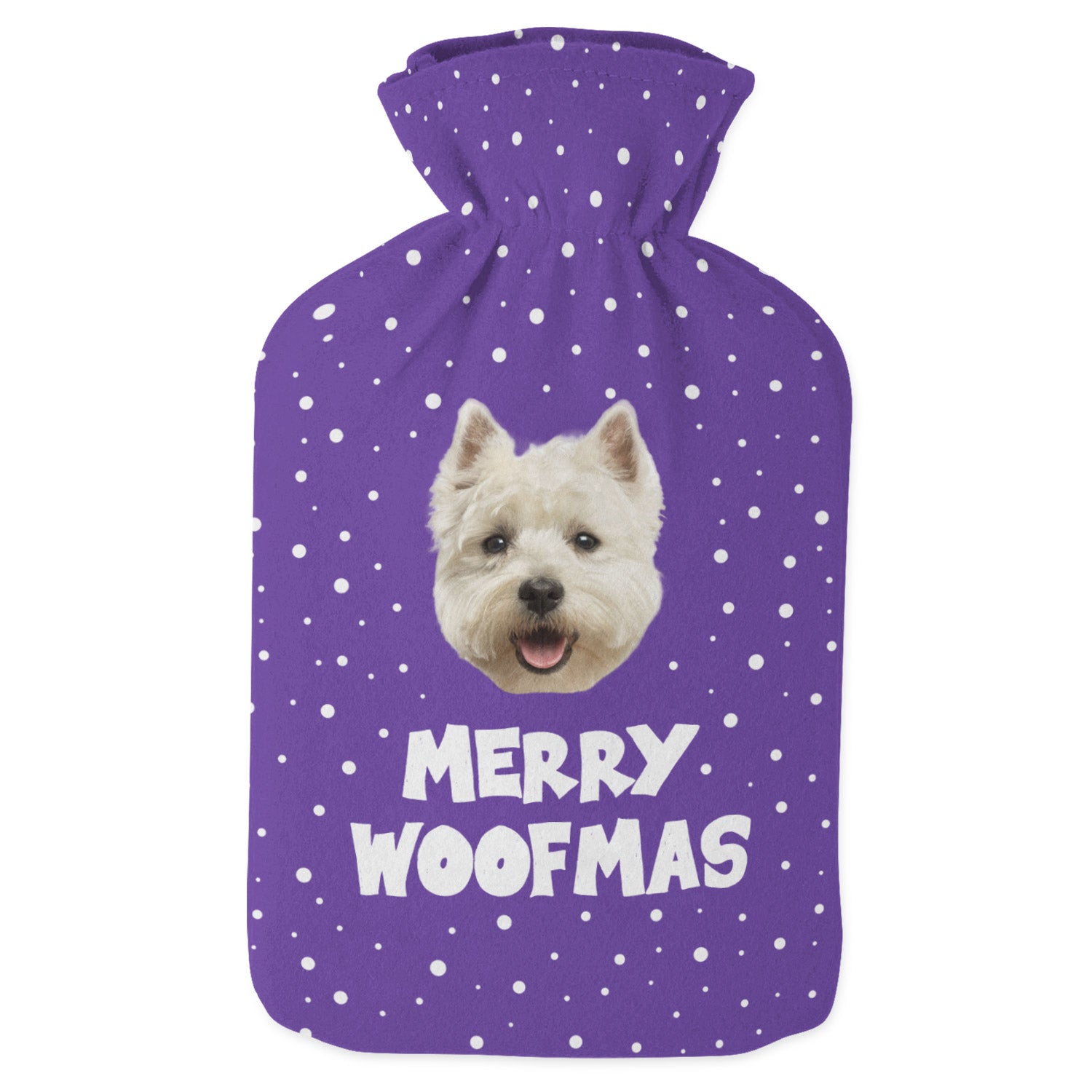 Merry Woofmas Dog Hot Water Bottle