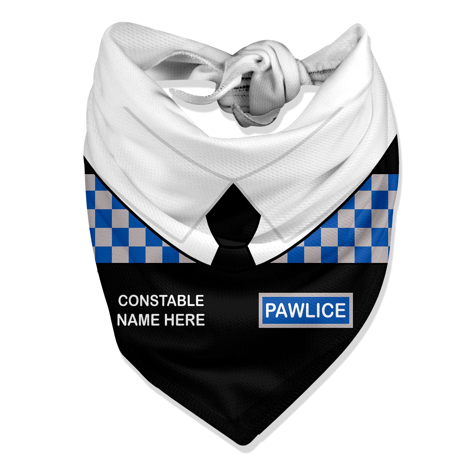 Paw-lice Dog Personalised Bandana