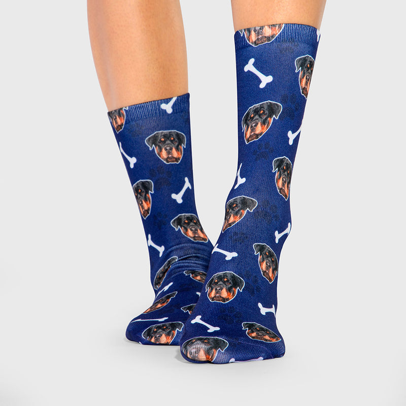 Personalised Dog Socks Custom Dog Photo Socks