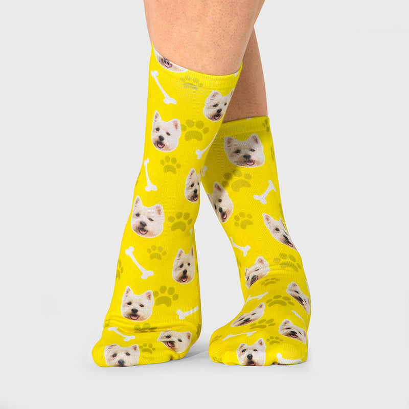 Personalised Dog Socks Custom Dog Photo Socks