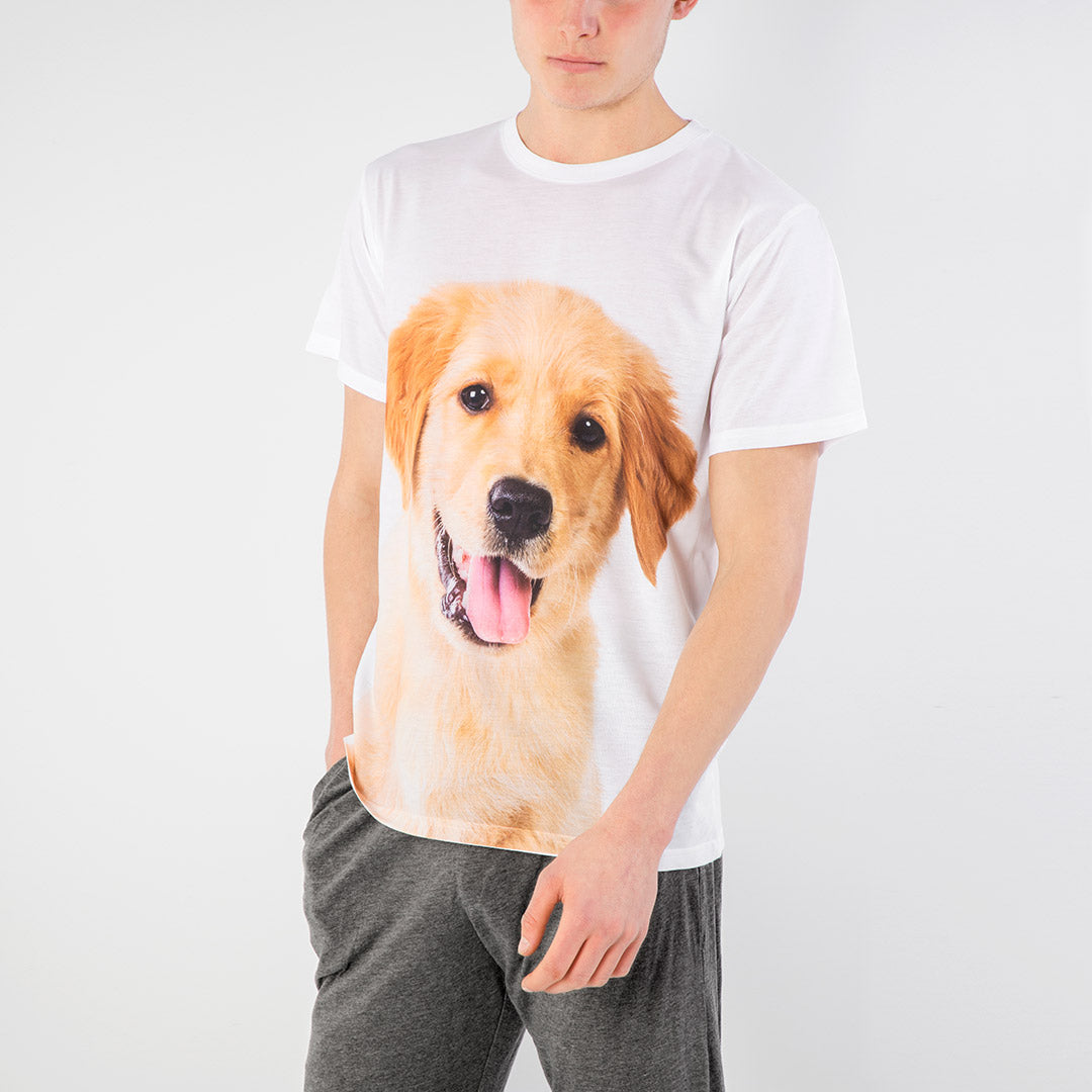 Custom Dog Face Mens Pyjama Set