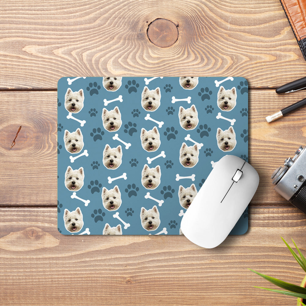 Mouse Mat With Dogs Face