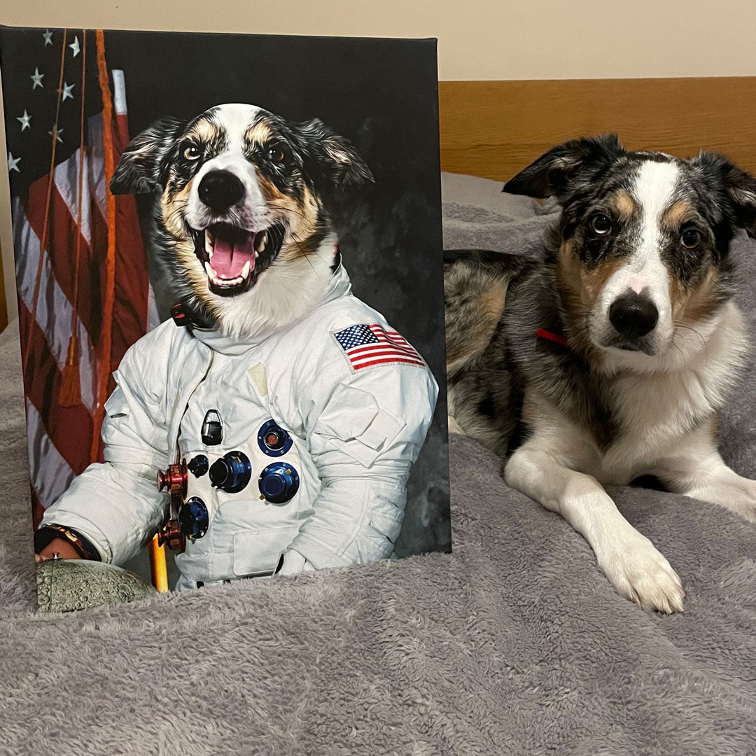 Astronaut Dog Portrait