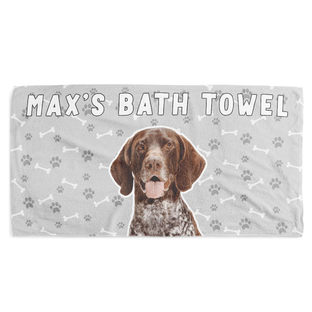 Dog Name and Photo Towel