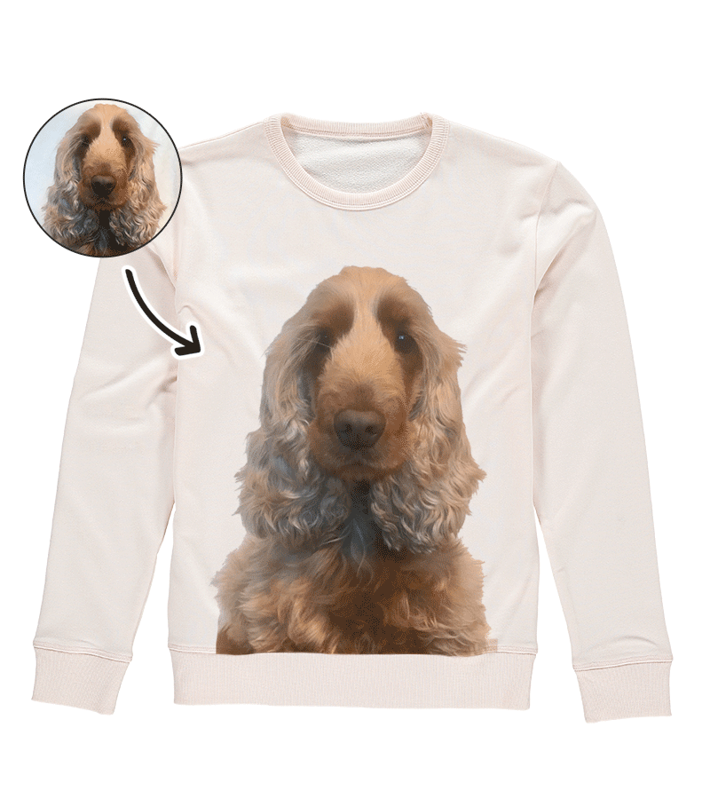 Dog Photo Ladies Sweatshirt