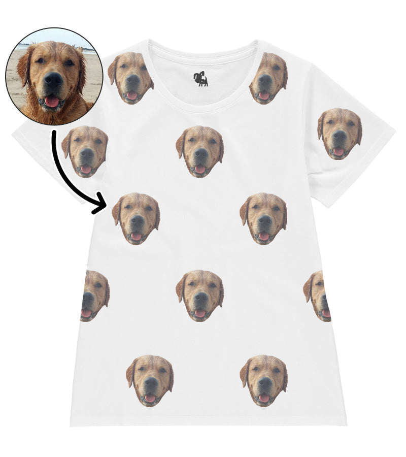 Ladies T-Shirt With Dog Photo
