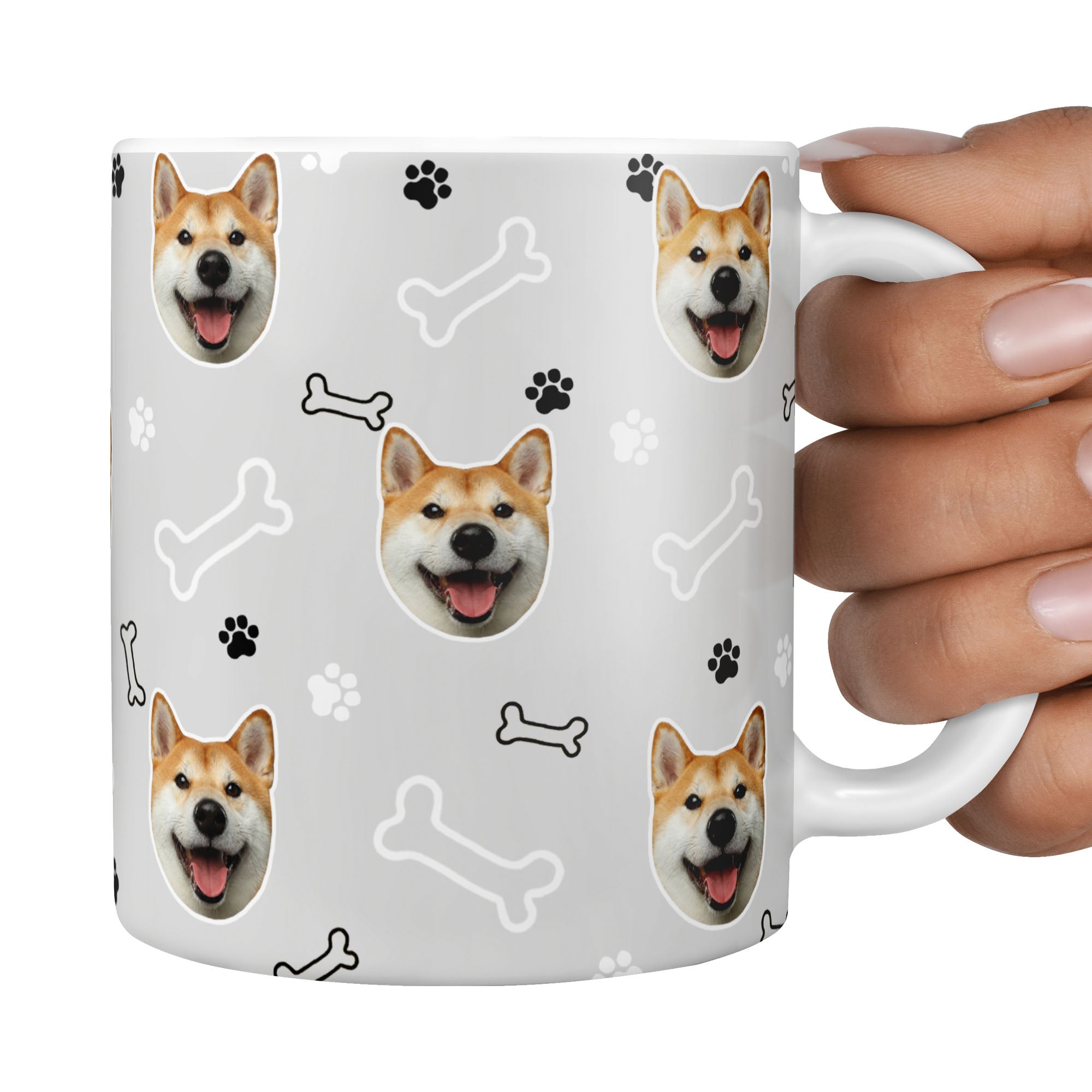 custom dog mug with photo