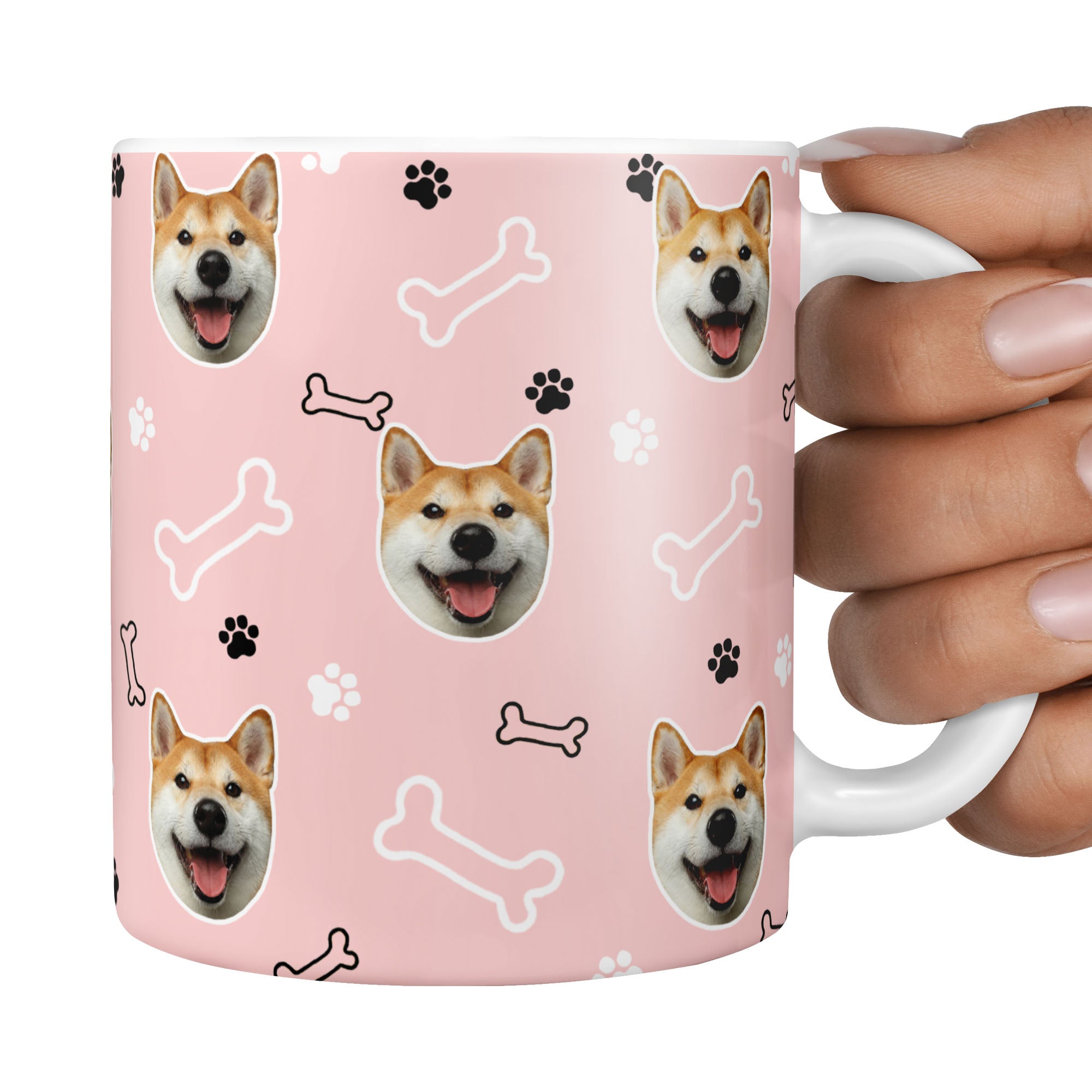 personalised dog mug featuring your dog