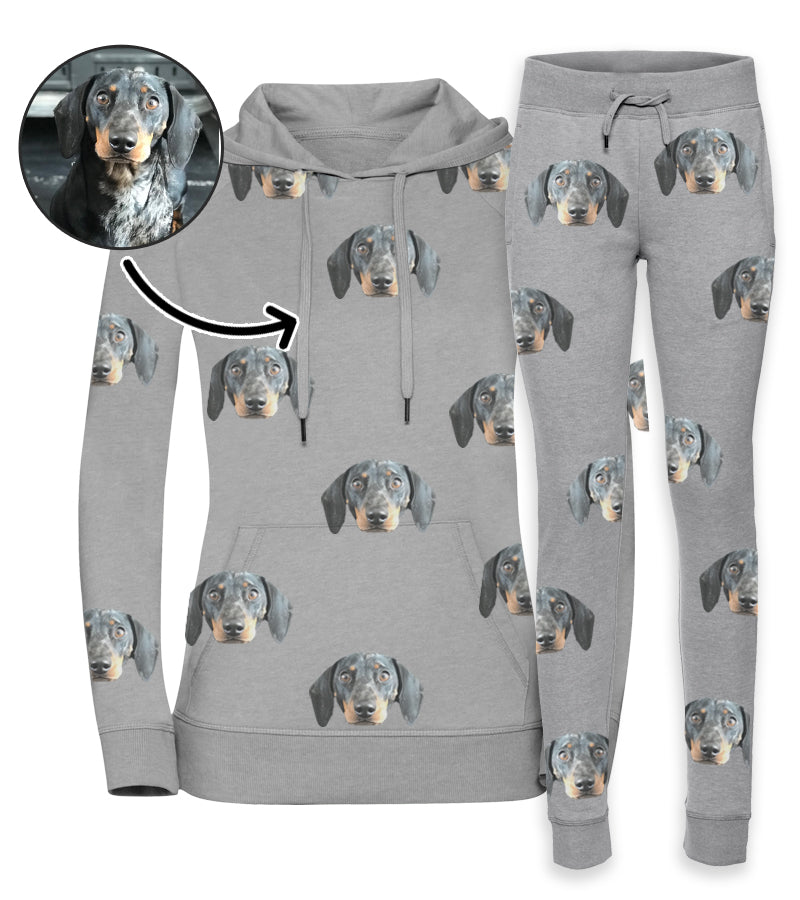 Your Dogs Photo On Ladies Tracksuit
