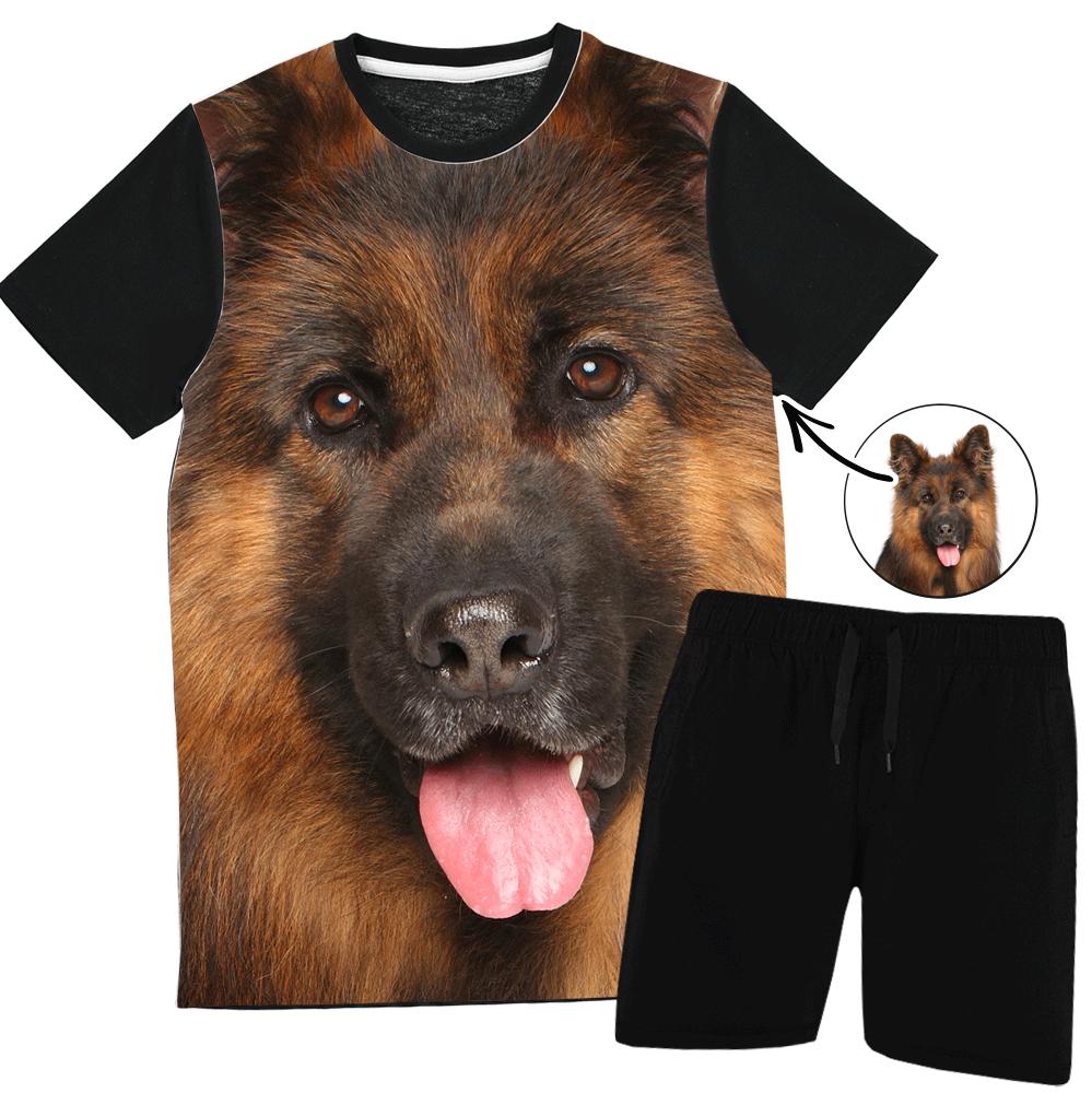 Personalised Dog Face Splat Pyjamas