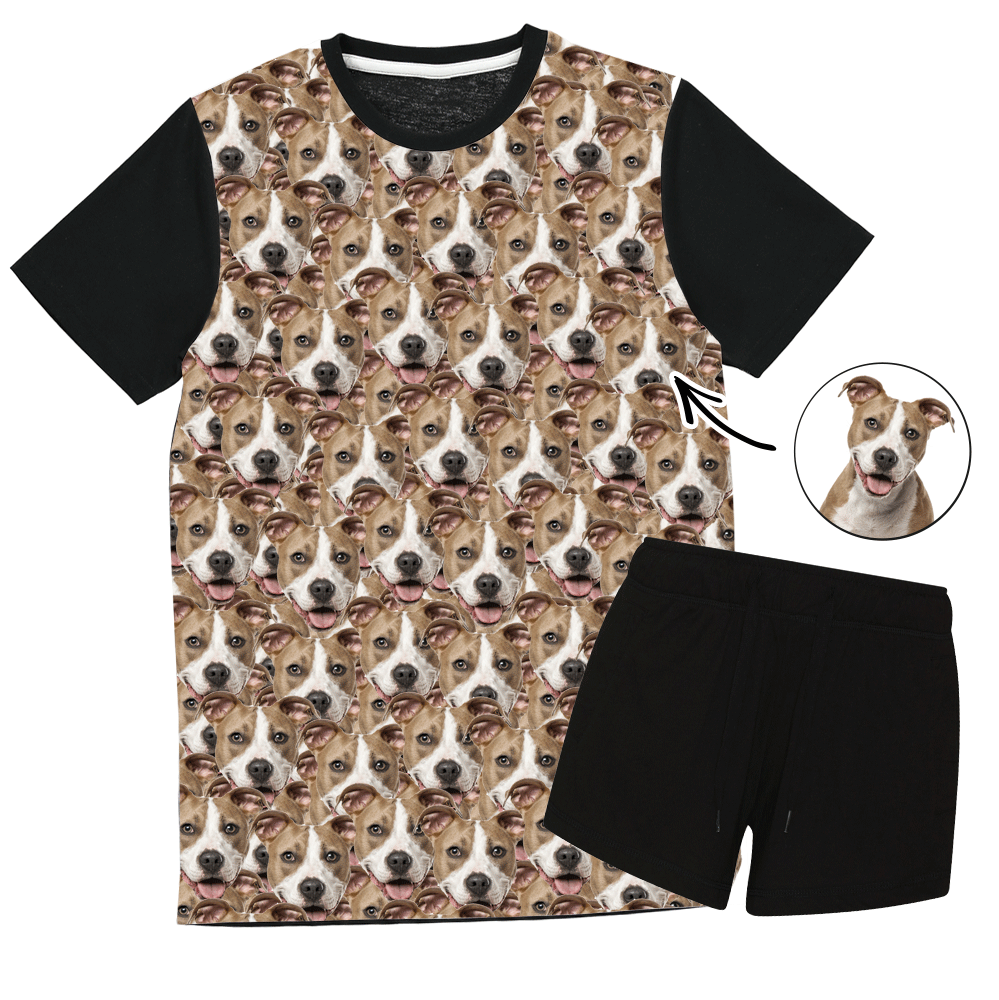 Dog Face Mash Pyjama Set