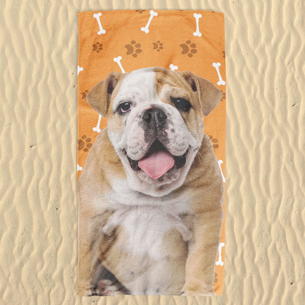 Dog Photo Beach Towel