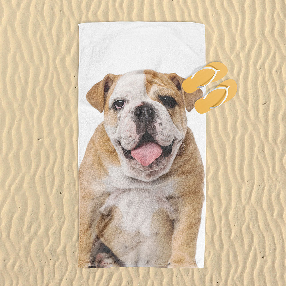 Personalised Dog Beach Towel