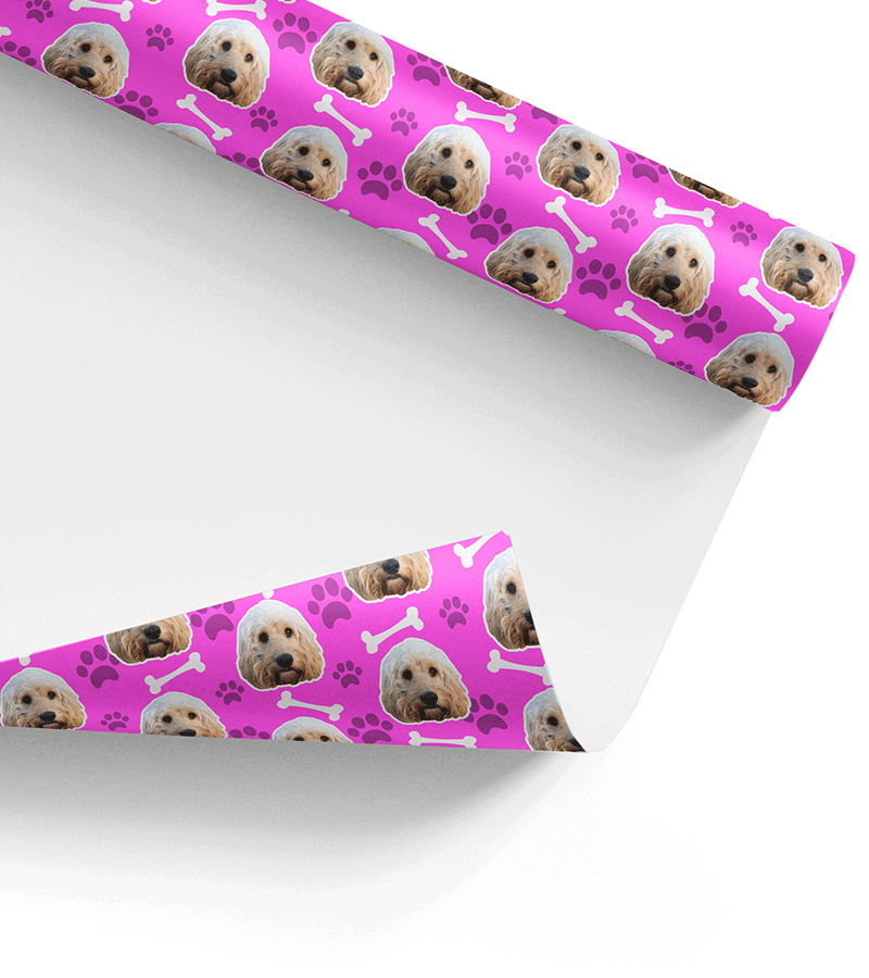 Dog On Wrapping Paper