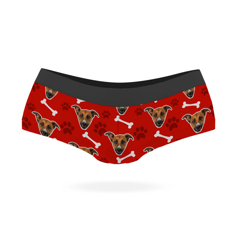 Personalised Knickers With Dogs Face On