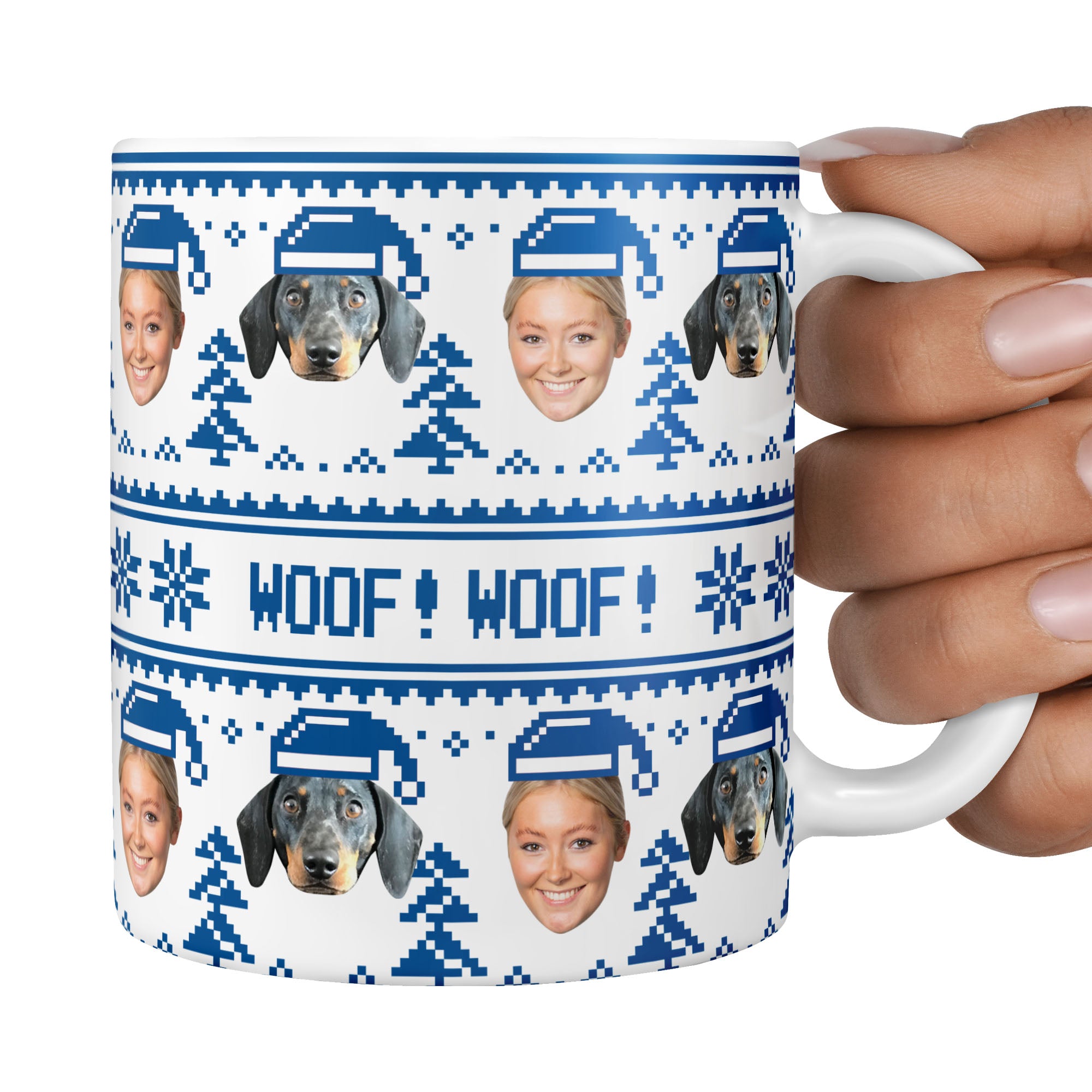 Woof Woof Christmas Dog Mug